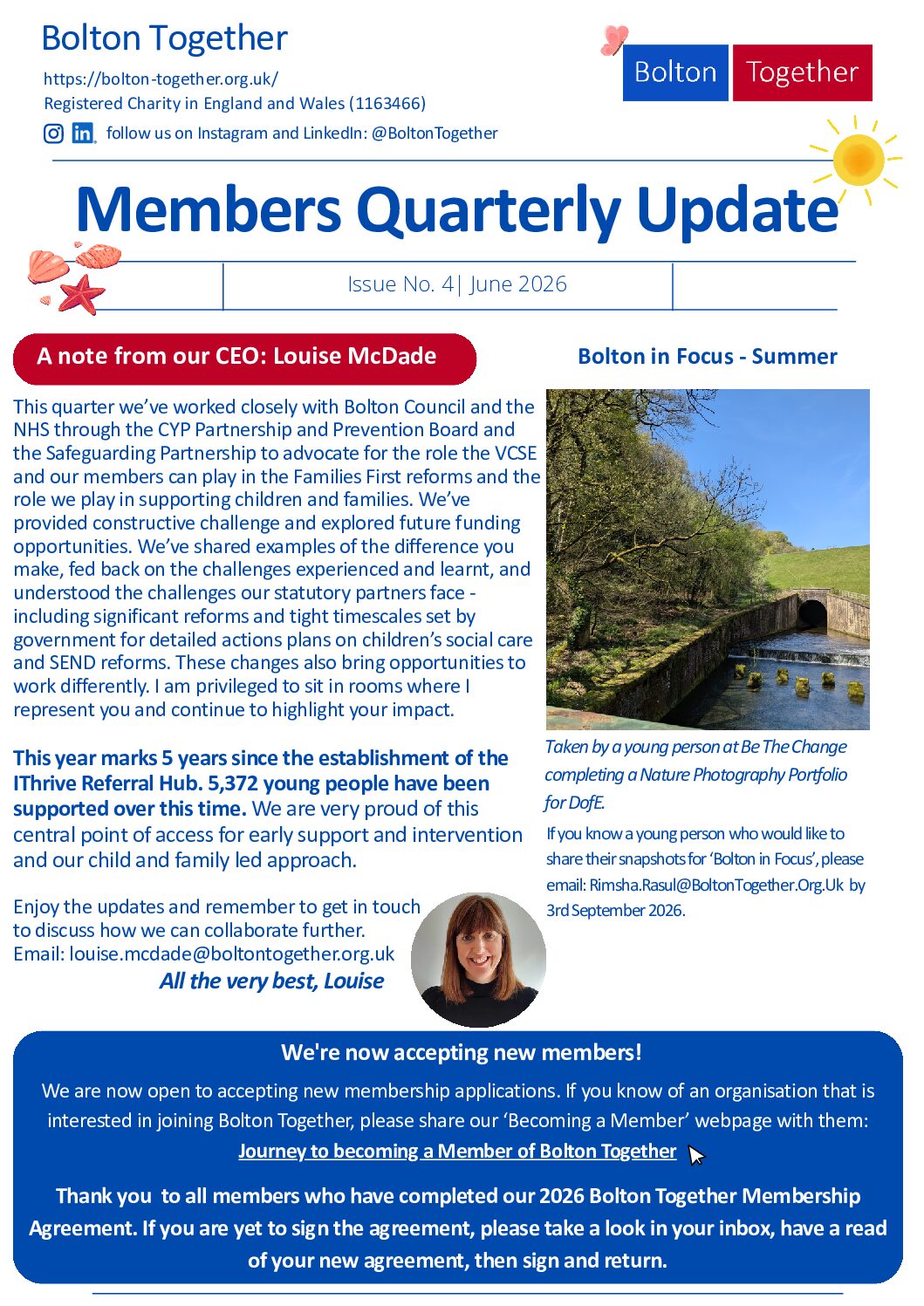 Members Quarterly Update Summer June 2026 Members Quarterly Update Summer 2026 Issue